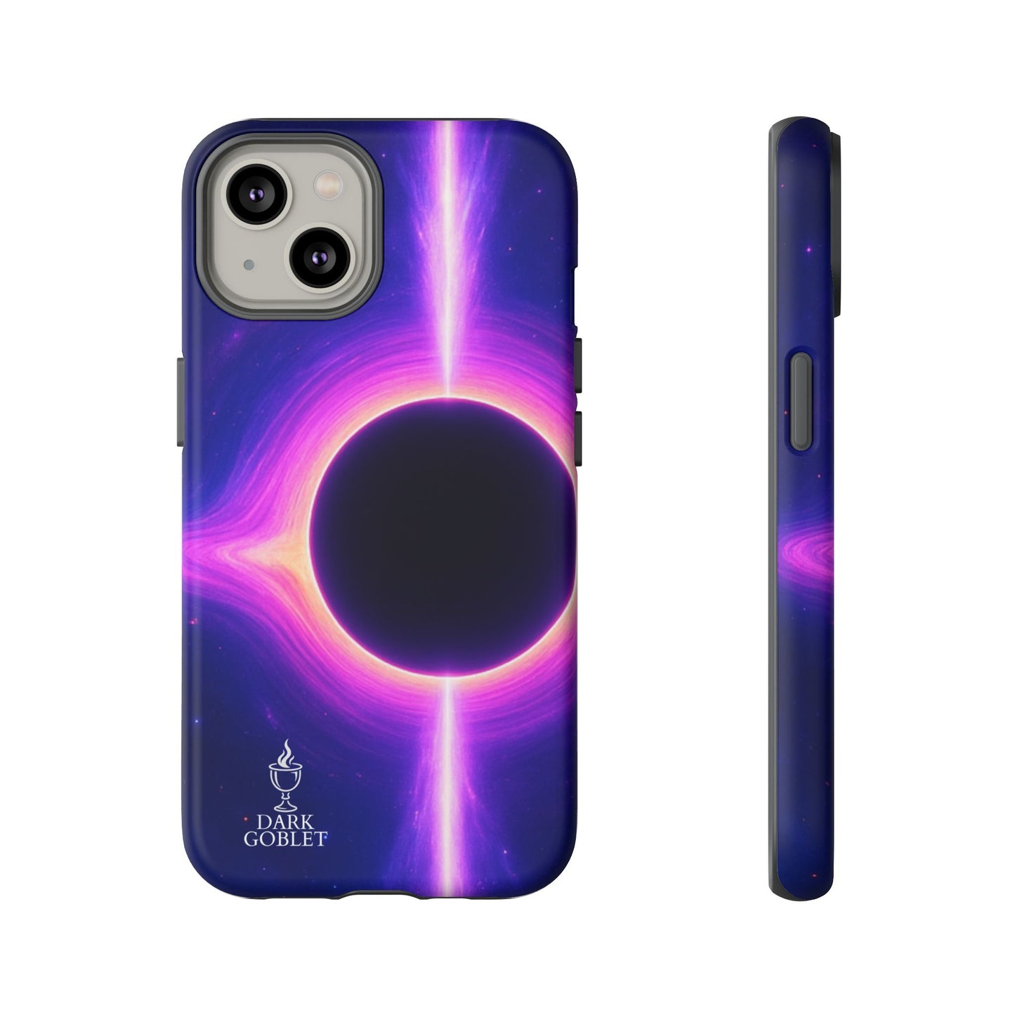 Galaxy Black Hole Tough Phone Case — Neon Space Black Hole Design