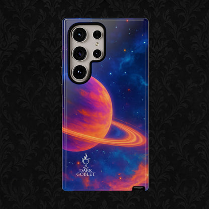 Galaxy Planet Nebula Tough Phone Case — Vibrant Saturn Like Design Tough Case