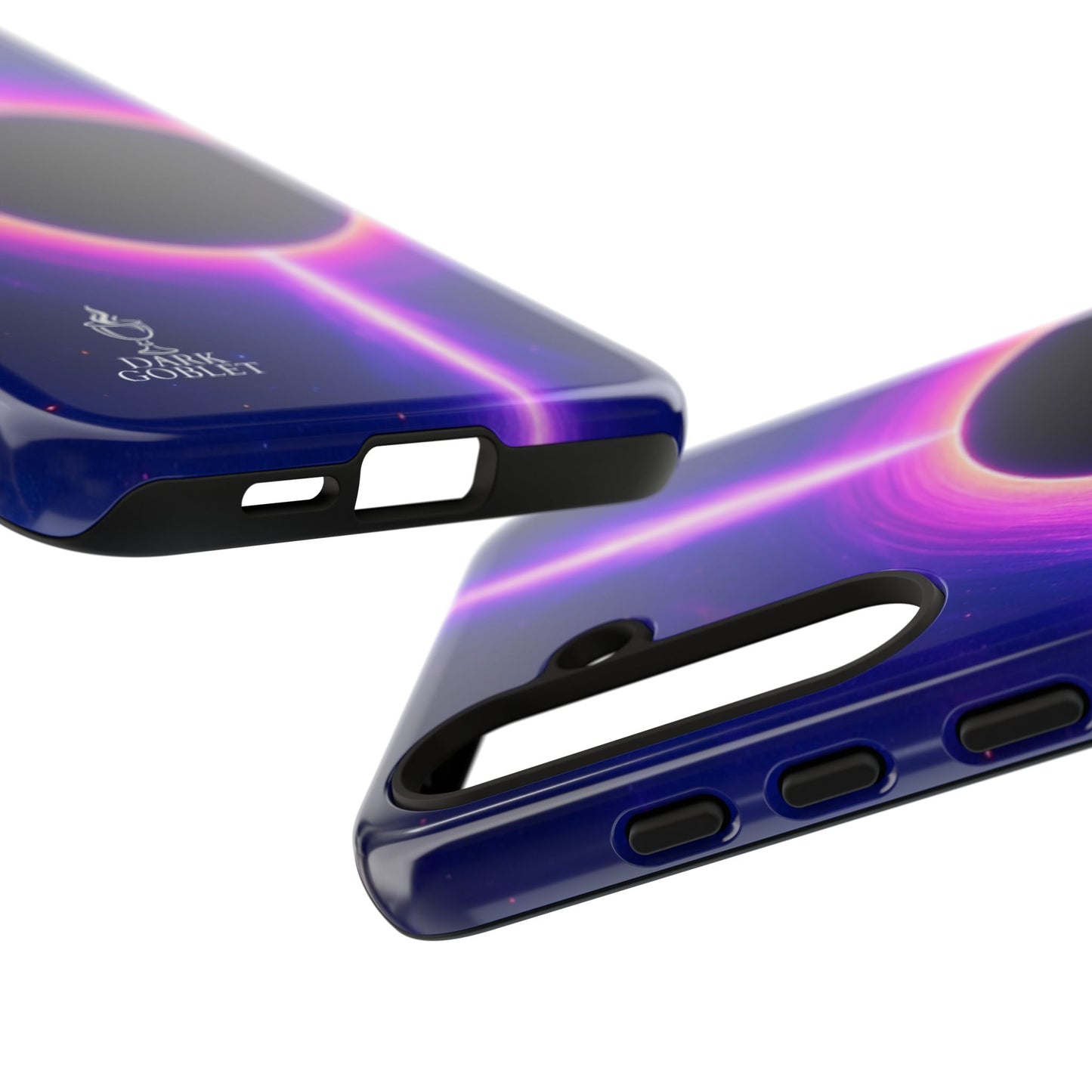 Galaxy Black Hole Tough Phone Case — Neon Space Black Hole Design