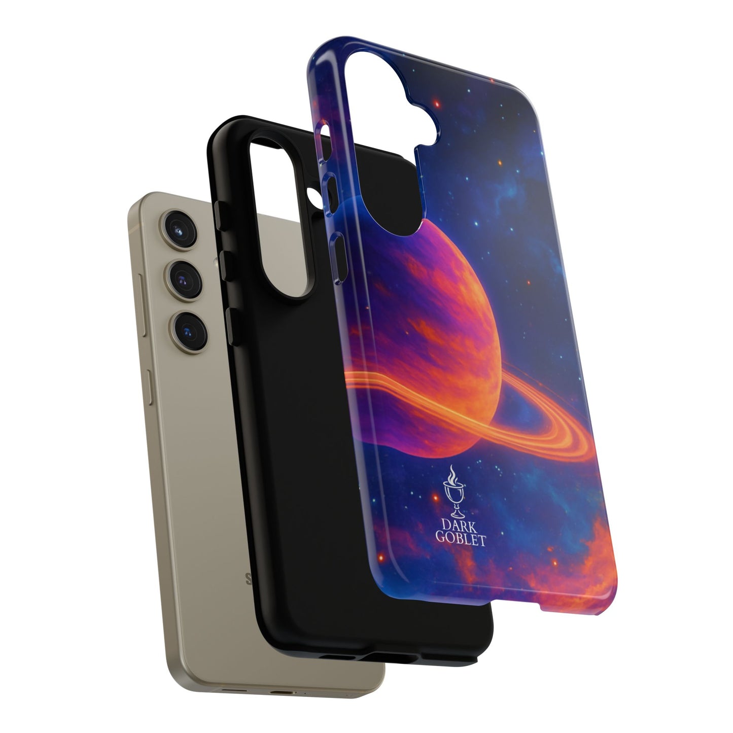 Galaxy Planet Nebula Tough Phone Case — Vibrant Saturn Like Design Tough Case