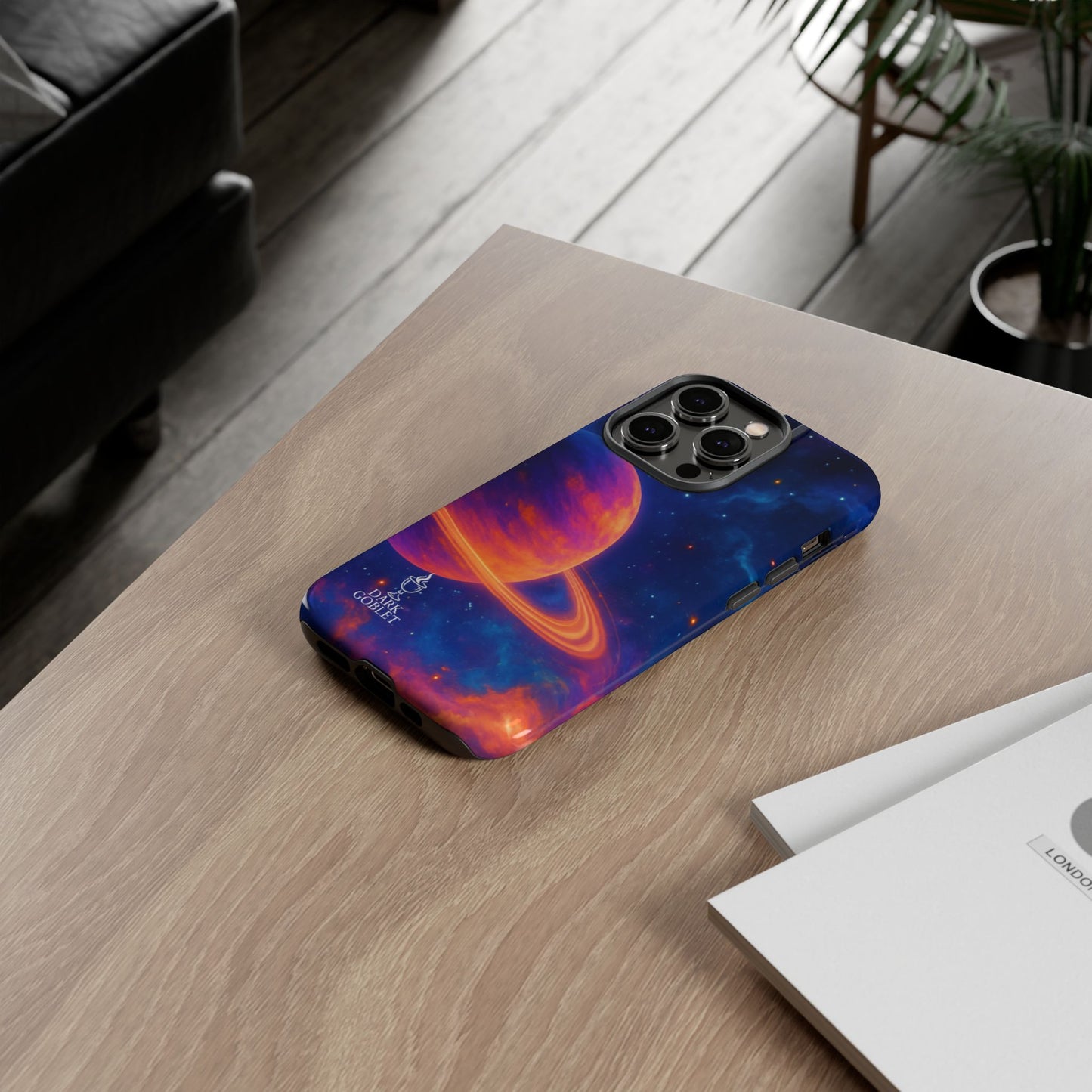 Galaxy Planet Nebula Tough Phone Case — Vibrant Saturn Like Design Tough Case