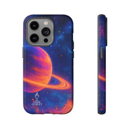 Galaxy Planet Nebula Tough Phone Case — Vibrant Saturn Like Design Tough Case
