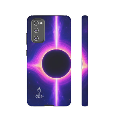 Galaxy Black Hole Tough Phone Case — Neon Space Black Hole Design