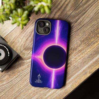 Galaxy Black Hole Tough Phone Case — Neon Space Black Hole Design
