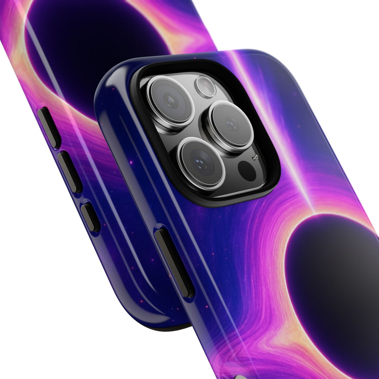 Galaxy Black Hole Tough Phone Case — Neon Space Black Hole Design