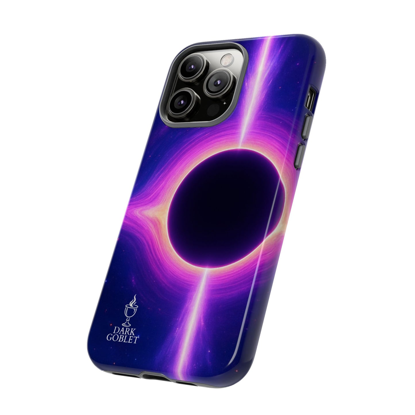 Galaxy Black Hole Tough Phone Case — Neon Space Black Hole Design