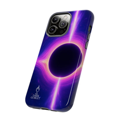 Galaxy Black Hole Tough Phone Case — Neon Space Black Hole Design