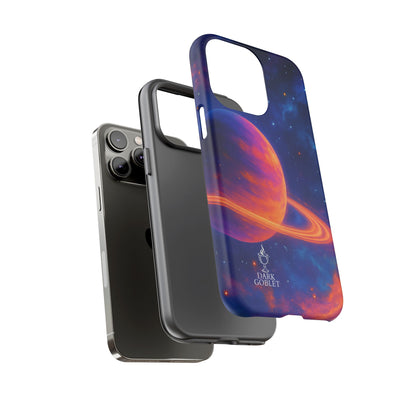 Galaxy Planet Nebula Tough Phone Case — Vibrant Saturn Like Design Tough Case