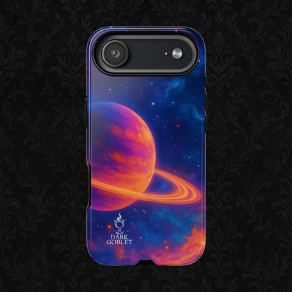 Galaxy Planet Nebula Tough Phone Case — Vibrant Saturn Like Design Tough Case