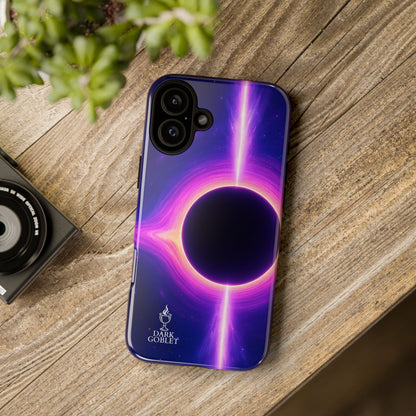 Galaxy Black Hole Tough Phone Case — Neon Space Black Hole Design