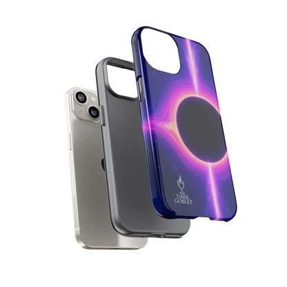 Galaxy Black Hole Tough Phone Case — Neon Space Black Hole Design