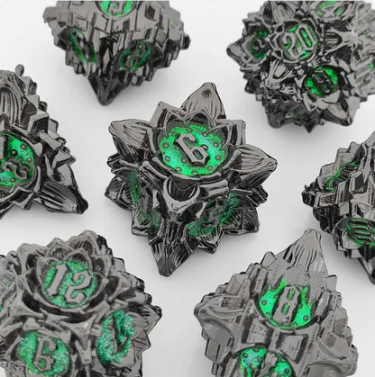 Metal Polyhedral Dice Set