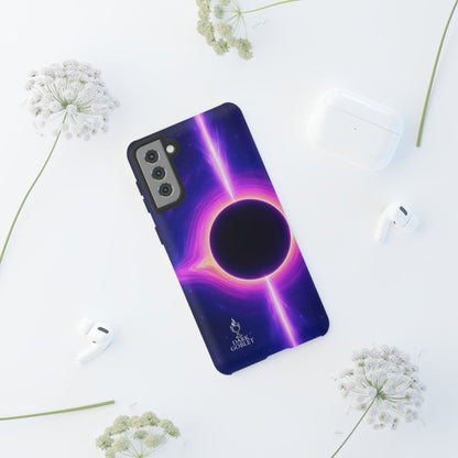 Galaxy Black Hole Tough Phone Case — Neon Space Black Hole Design