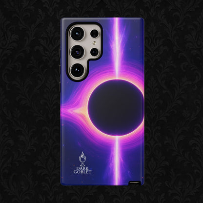 Galaxy Black Hole Tough Phone Case — Neon Space Black Hole Design