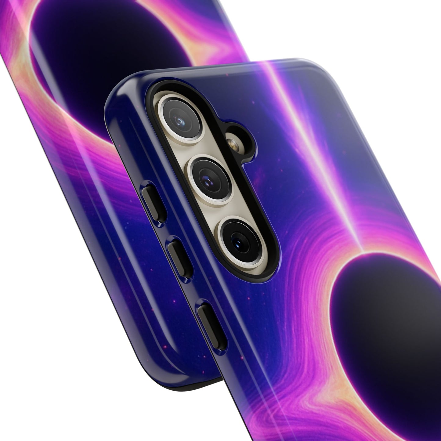 Galaxy Black Hole Tough Phone Case — Neon Space Black Hole Design