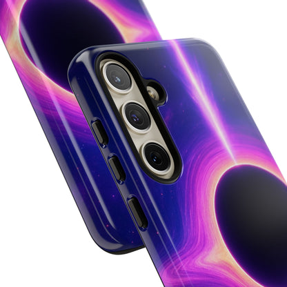 Galaxy Black Hole Tough Phone Case — Neon Space Black Hole Design