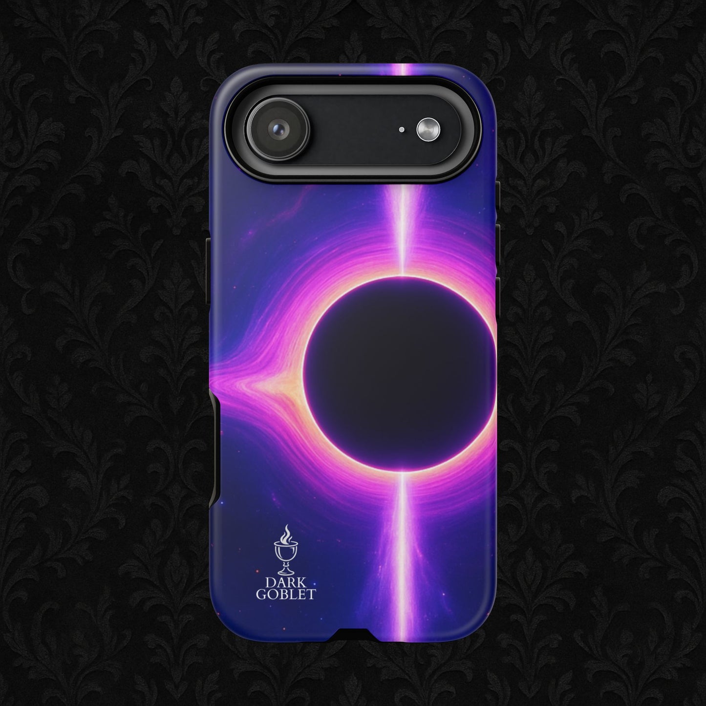 Galaxy Black Hole Tough Phone Case — Neon Space Black Hole Design
