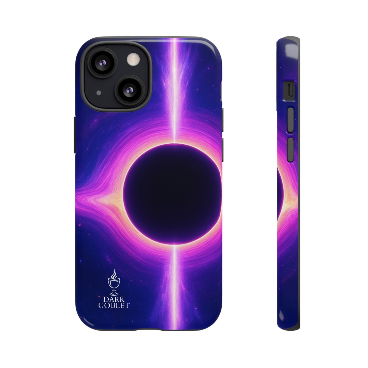 Galaxy Black Hole Tough Phone Case — Neon Space Black Hole Design
