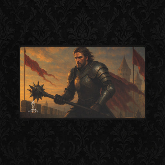 The Fighter Fantasy Desk Mat — Medieval Knight Gaming/Work Mousepad Male