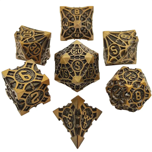 Metal Polyhedral Dice Set