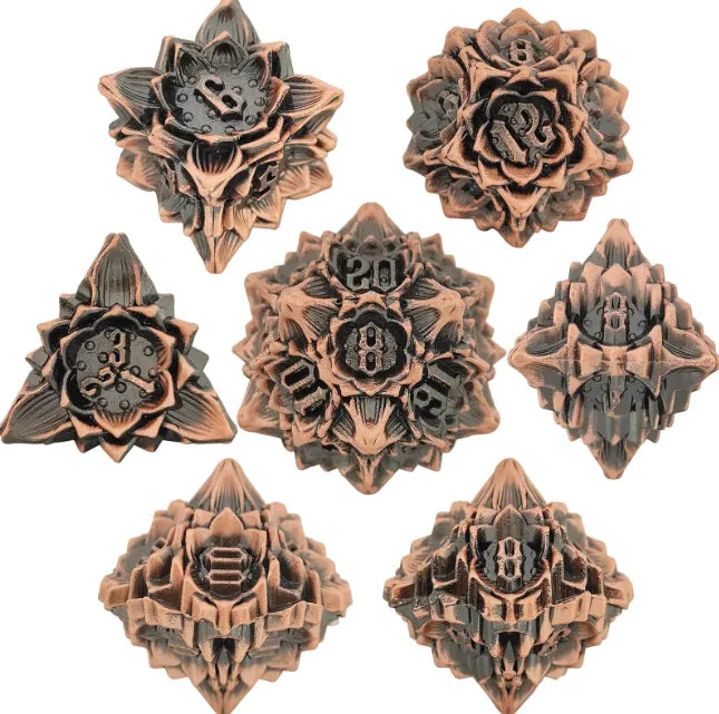 Metal Polyhedral Dice Set