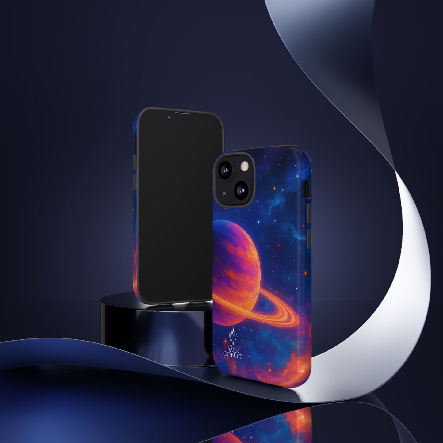 Galaxy Planet Nebula Tough Phone Case — Vibrant Saturn Like Design Tough Case