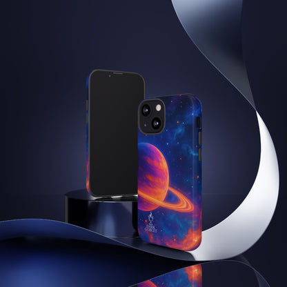 Galaxy Planet Nebula Tough Phone Case — Vibrant Saturn Like Design Tough Case
