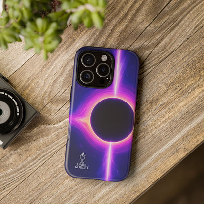 Galaxy Black Hole Tough Phone Case — Neon Space Black Hole Design