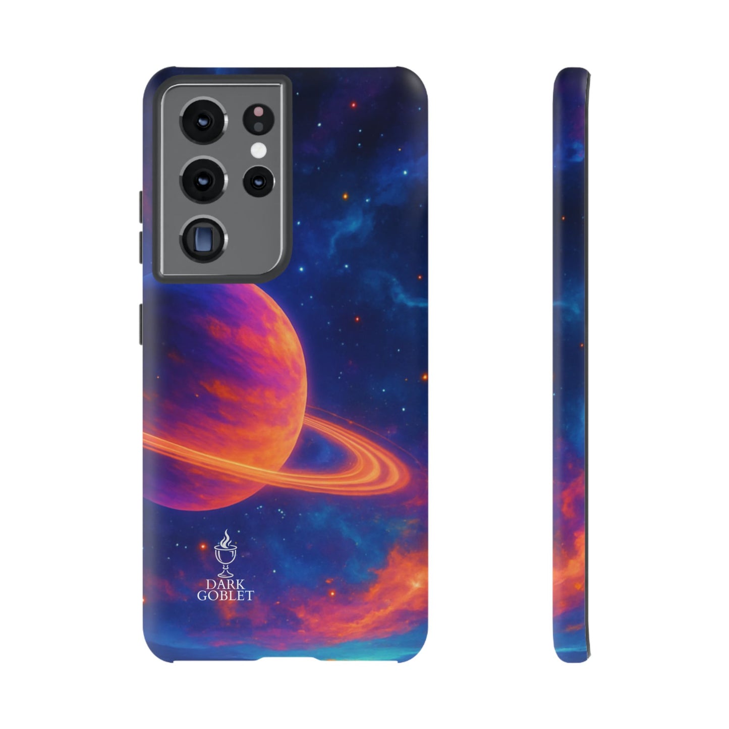 Galaxy Planet Nebula Tough Phone Case — Vibrant Saturn Like Design Tough Case