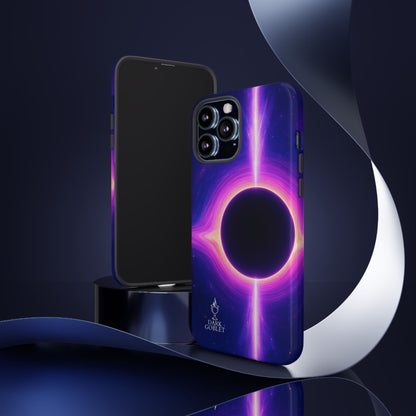Galaxy Black Hole Tough Phone Case — Neon Space Black Hole Design