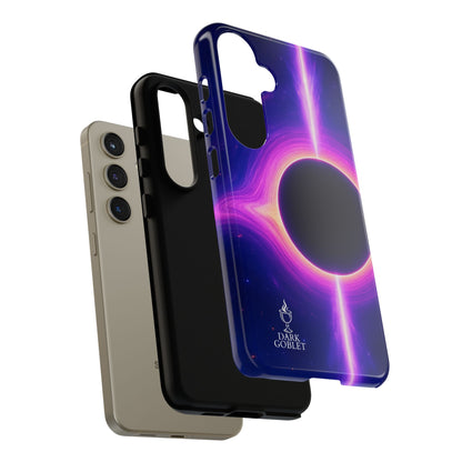 Galaxy Black Hole Tough Phone Case — Neon Space Black Hole Design