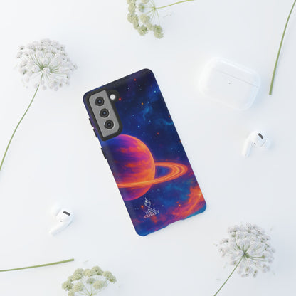 Galaxy Planet Nebula Tough Phone Case — Vibrant Saturn Like Design Tough Case
