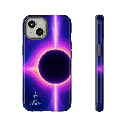 Galaxy Black Hole Tough Phone Case — Neon Space Black Hole Design