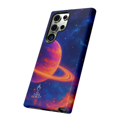 Galaxy Planet Nebula Tough Phone Case — Vibrant Saturn Like Design Tough Case