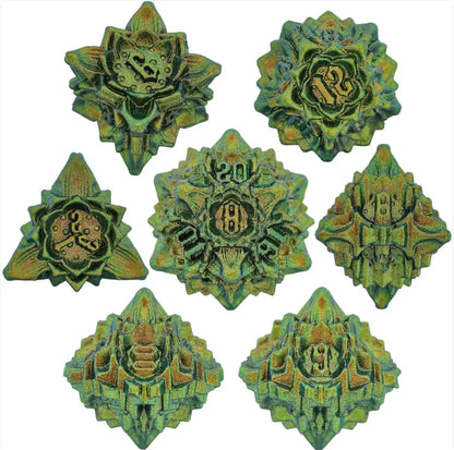 Metal Polyhedral Dice Set