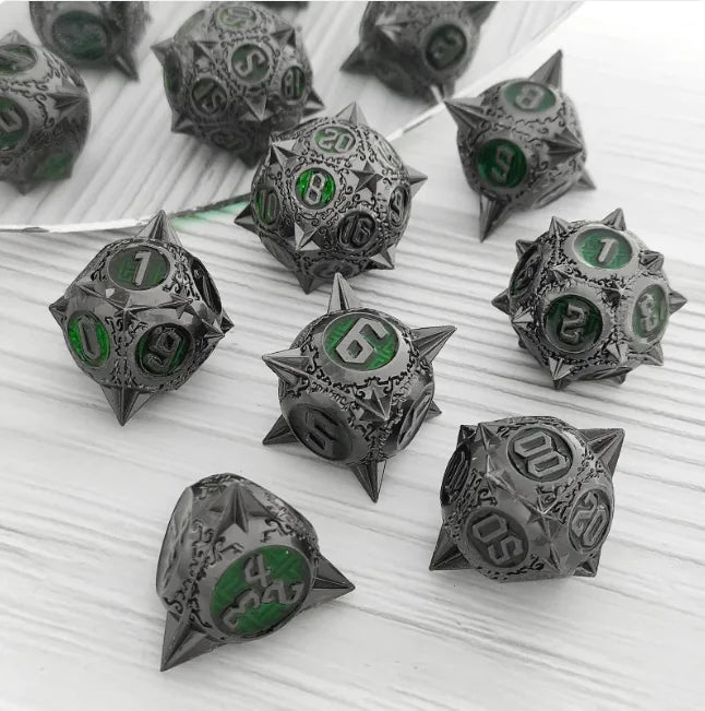 Metal Polyhedral Dice Set