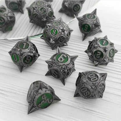 Metal Polyhedral Dice Set