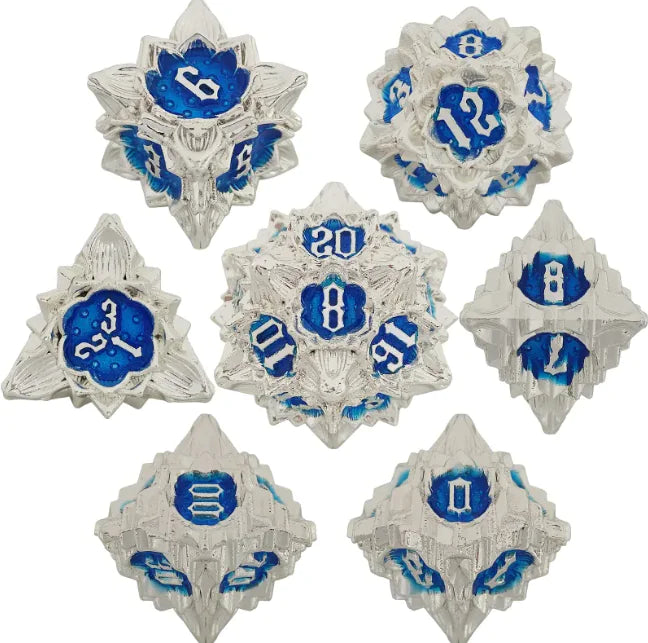 Metal Polyhedral Dice Set