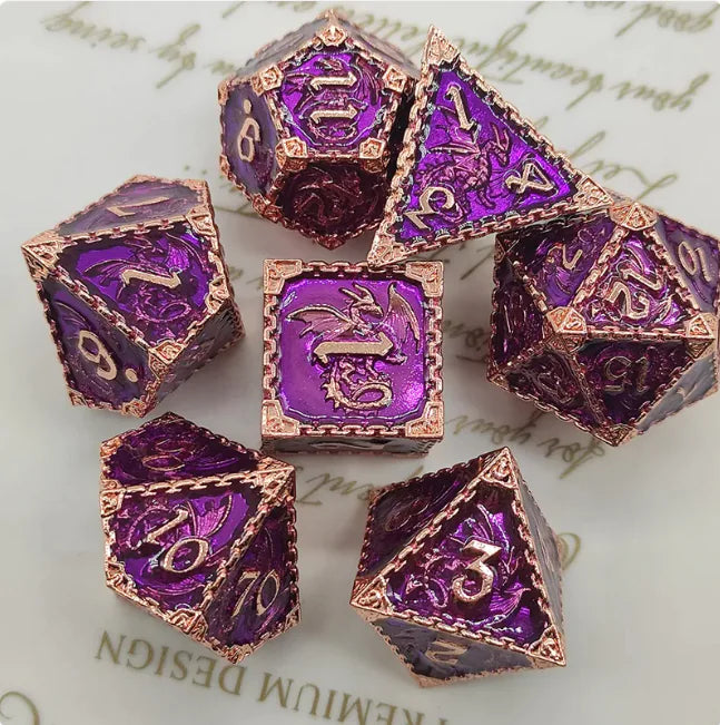 Metal Polyhedral Dice Set