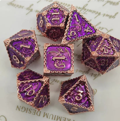 Metal Polyhedral Dice Set