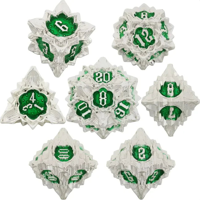 Metal Polyhedral Dice Set
