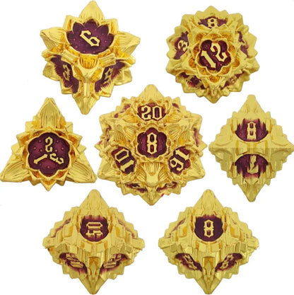 Metal Polyhedral Dice Set