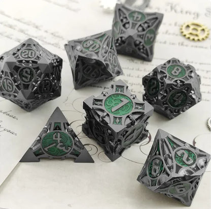 Metal Polyhedral Dice Set