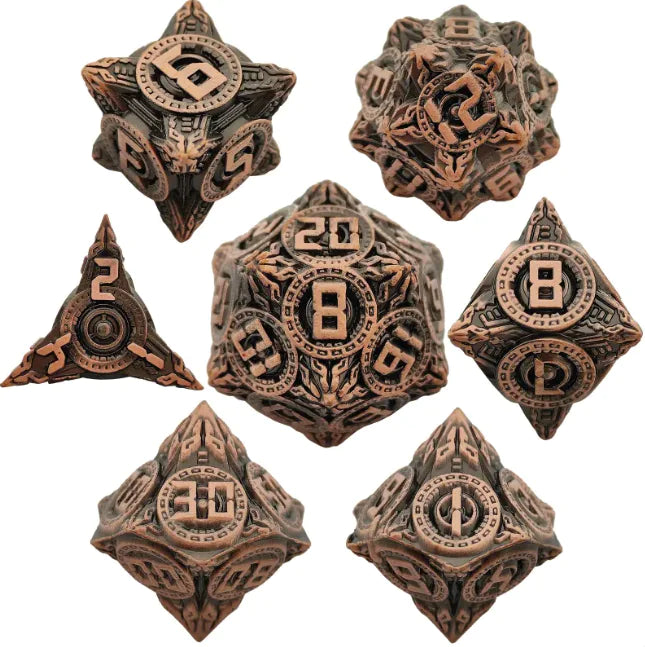 Metal Polyhedral Dice Set
