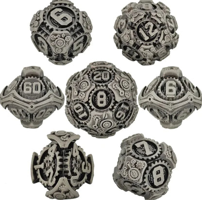 Metal Polyhedral Dice Set