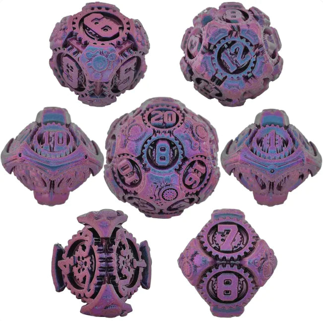 Metal Polyhedral Dice Set