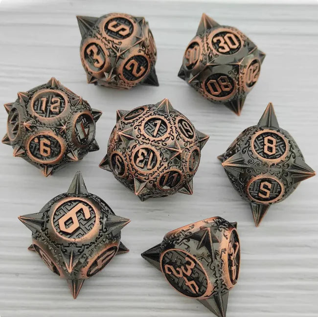 Metal Polyhedral Dice Set