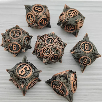 Metal Polyhedral Dice Set