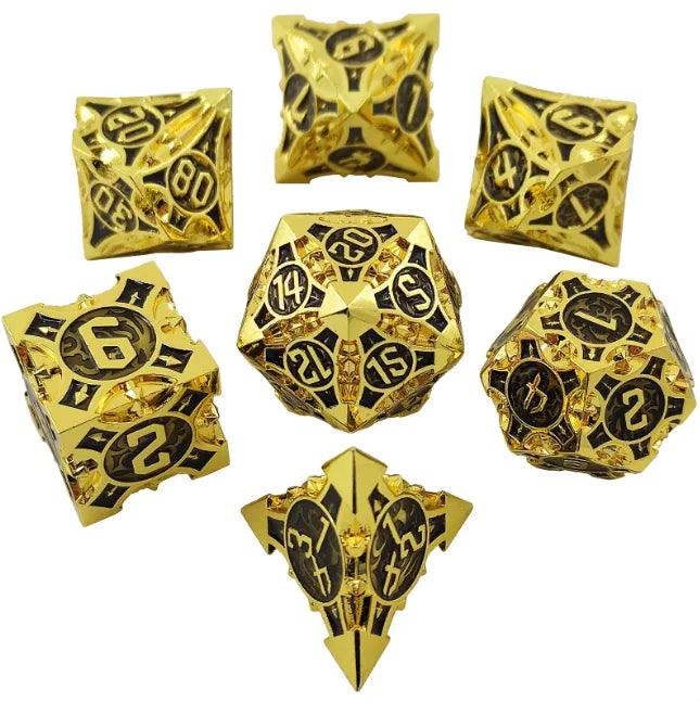 Metal Polyhedral Dice Set