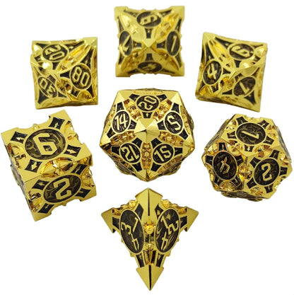 Metal Polyhedral Dice Set